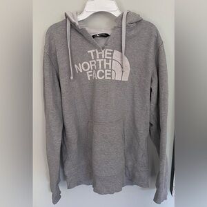 North Face Half Dome Logo Hoodie. Gray. Size Small.